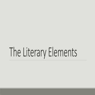 The-Literary-Elements in non fiction creative