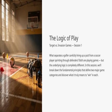 Physical Activity Participation: Invasions Games.pptx