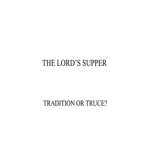 The Lord’S Supper
