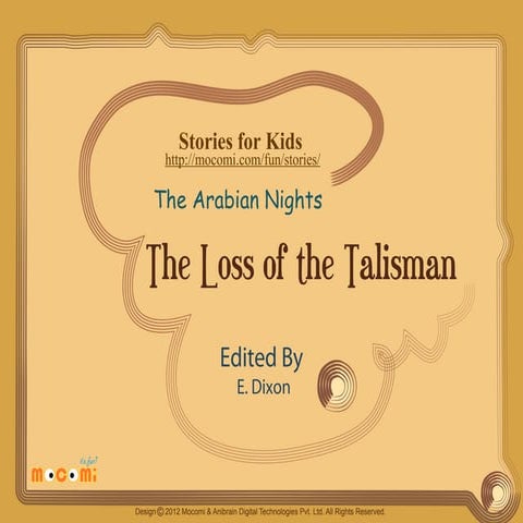 The Loss Of The Talisman The Arabian Nights - Mocomi.com