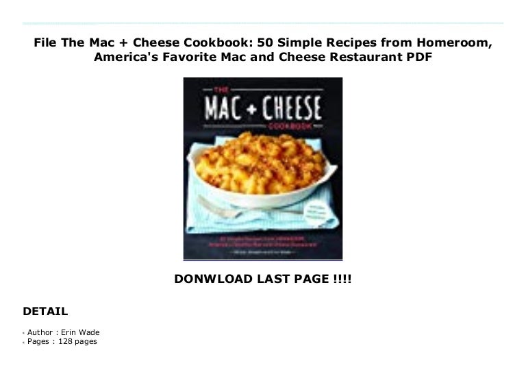 File The Mac Cheese Cookbook 50 Simple Recipes From Homeroom Amer File The Mac Cheese Cookbook 50 Simple Recipes From Homeroom Amer