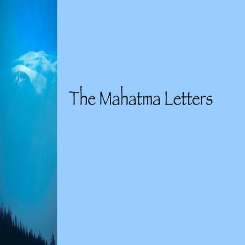 Mahatma Letters 3 | PPT