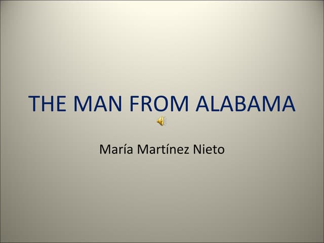 The Man From Alabama
