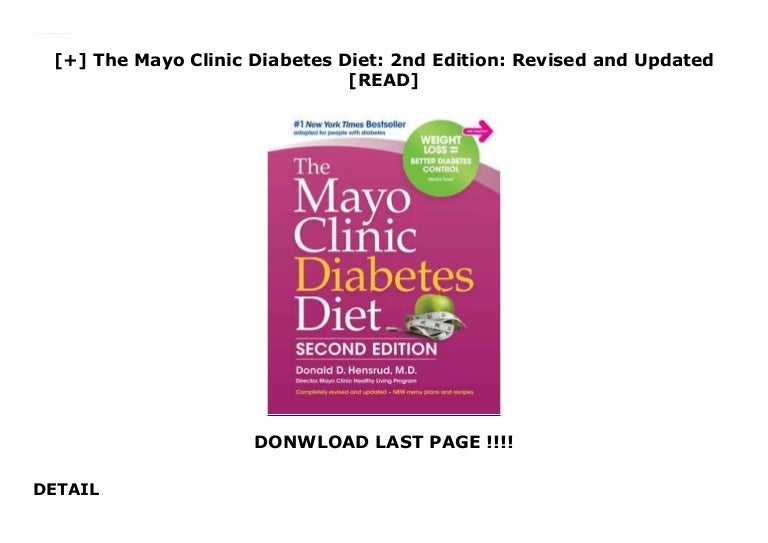 The Mayo Clinic Diabetes Diet 2nd Edition Revised and Updated …