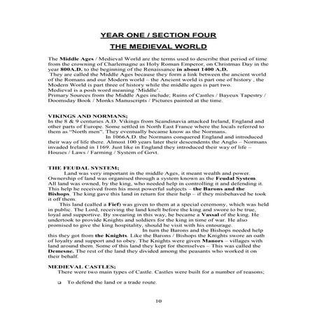 Medieval Europe and the Middle Ages