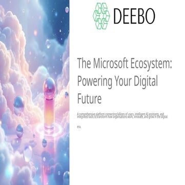Microsoft Ecosystem for Business Growth with DEEBO | PPTX