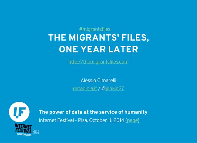 The Migrants’ Files, one year later