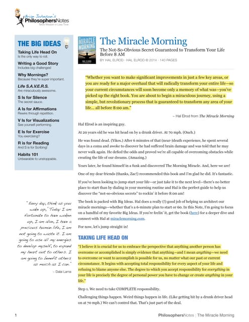 The miracle-morning