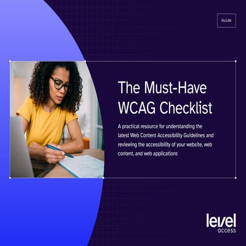 The must have WCAG checklist For designers