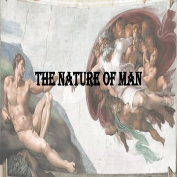 The-Nature-of-Man. Theology 3rd year college | PPTX