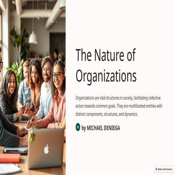 The-Nature-of-Organizations (ORGANIZATION & MANAGEMENT)