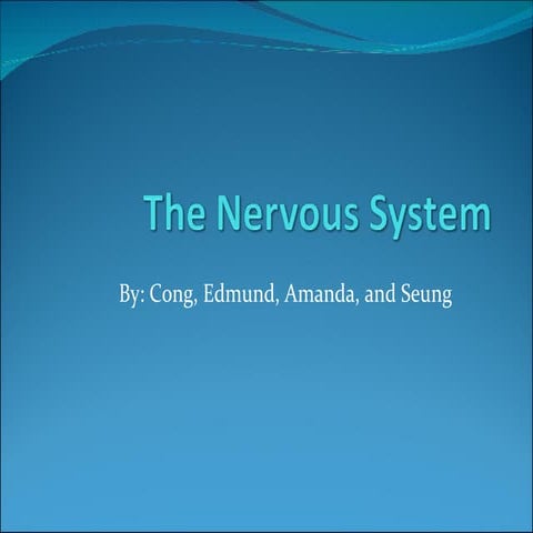 Nervous system | PPTX