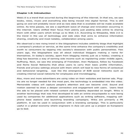 The New Emerging Trend In Social Media