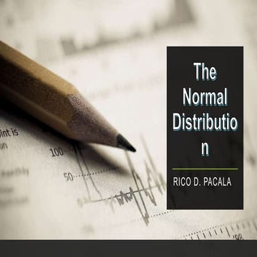 The-Normal-Distribution, Statics and Pro