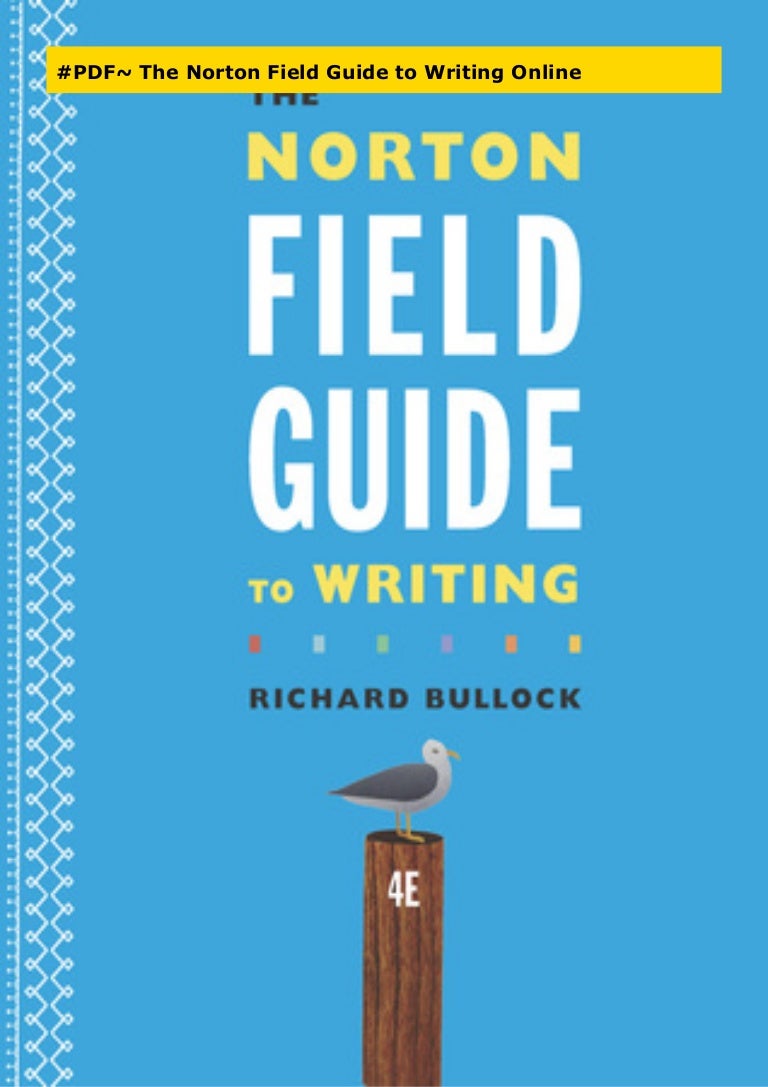 PDF The Norton Field Guide To Writing Online PDF The Norton Field Guide To Writing Online