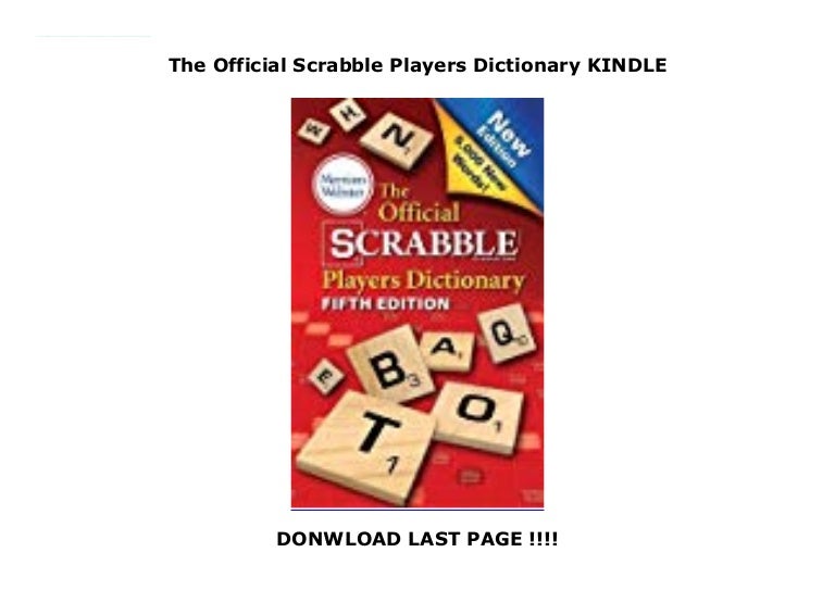 The Official Scrabble Players Dictionary KINDLE