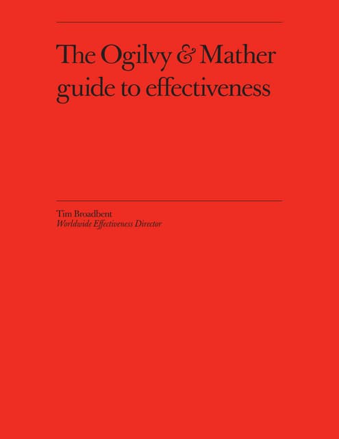 The Ogilvy & Mather guide to effectiveness 
