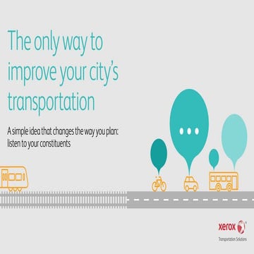 The Only Way to Improve Your City's Transportation