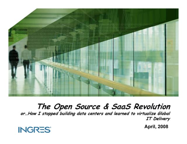The Open Source Saas Revolution Ppt The Open Source Saas Revolution Ppt