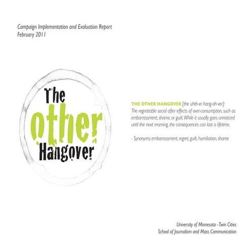 The Other Hangover - Final Report