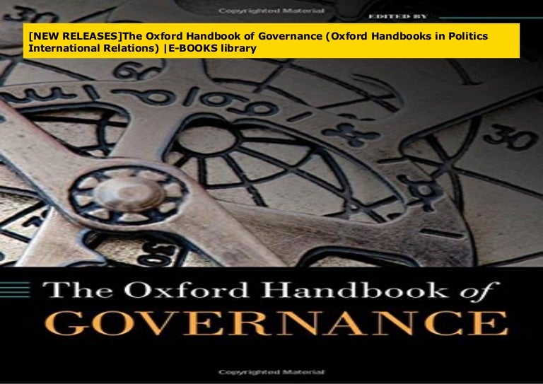 [NEW RELEASES]The Oxford Handbook of Governance (Oxford Handbooks in