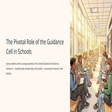 The Pivotal Role of School Guidance Cells in Student Development and ...