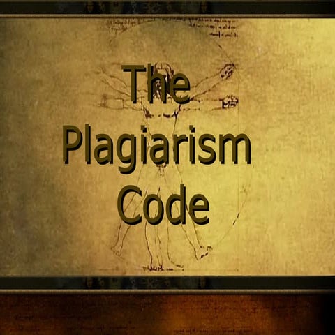 The Plagiarism Code