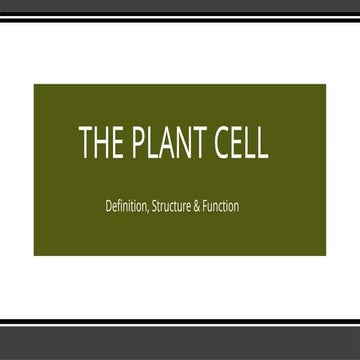 plant cells | PPTX