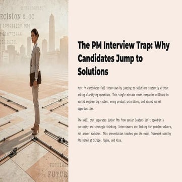 Mastering the PM Interview: Avoiding the Solution Trap with Strategic ...
