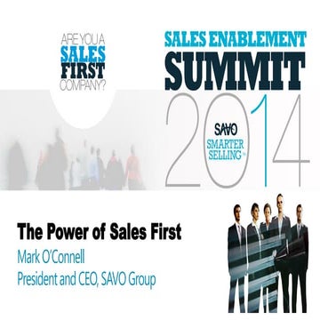 The Power of Sales First