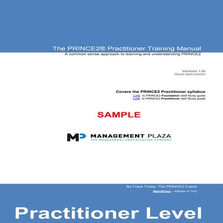 The prince2-training-manual-sample