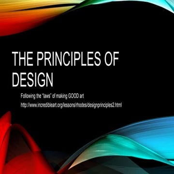 The principles of design