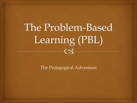 Problem based learning | PPT