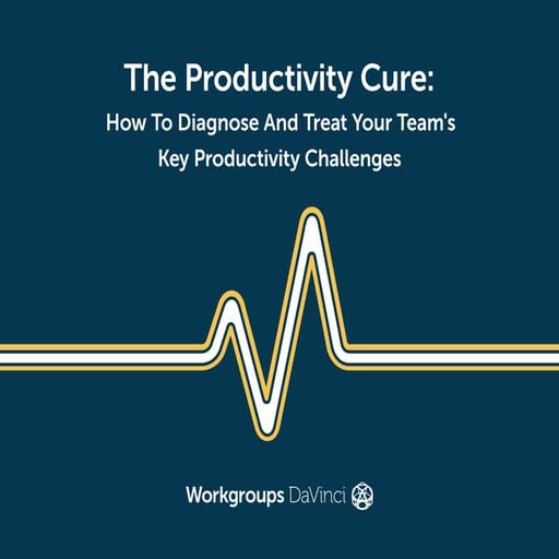 The Productivity Cure: How To Diagnose And Treat Your Team’s Key Productivity...