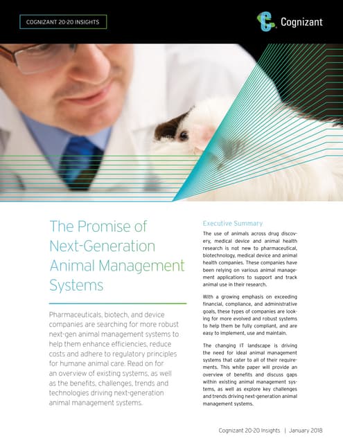 The Promise of Next-Generation Animal Management Systems