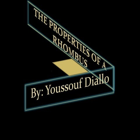 The Properties Of A Rhombus