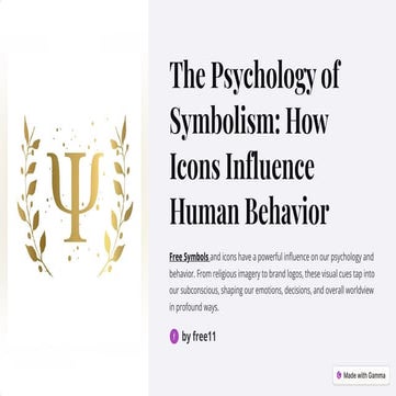The Psychology of Symbolism: How Icons Influence Human Behavior