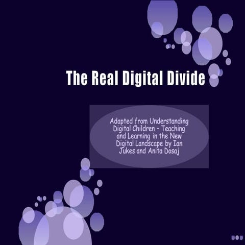 The Real Digital Divide