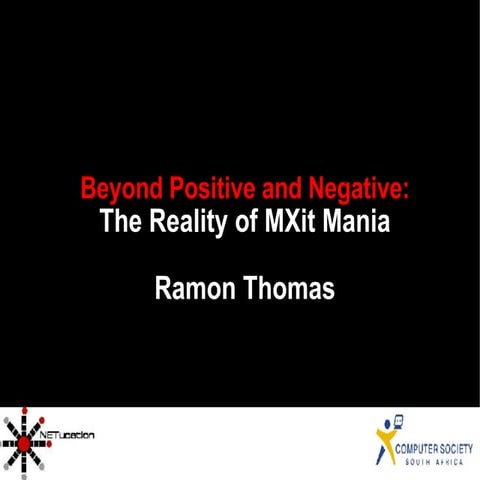 The Reality of the MXit Mania