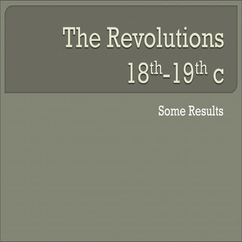Atlantic Revolutions - Results