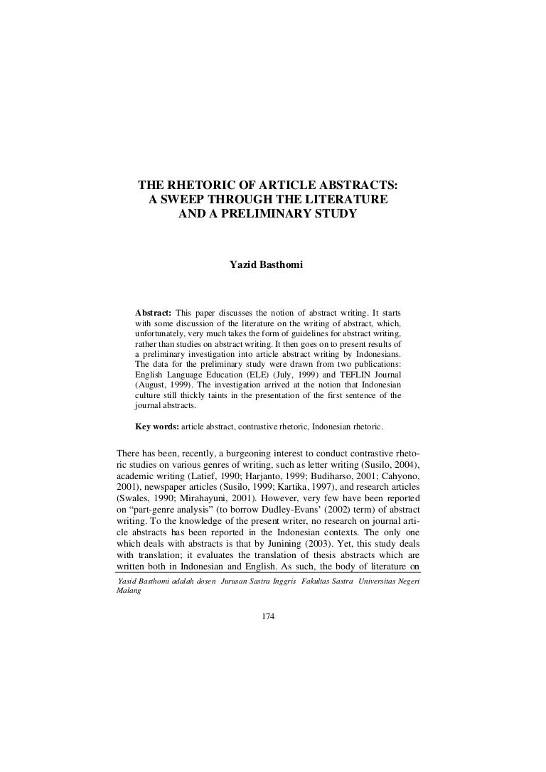 The rhetoricofarticleabstractsasweepthroughtheliteratureand…