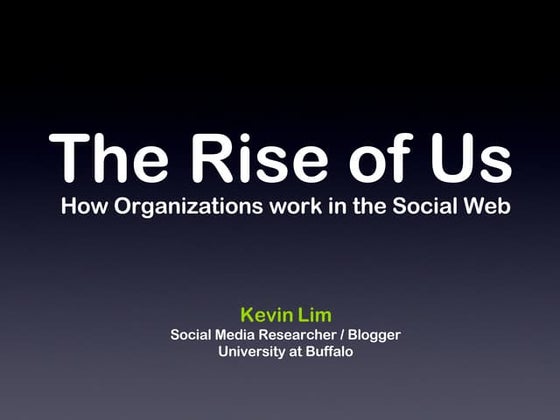 The Rise Of Us (on Collective Intelligence)