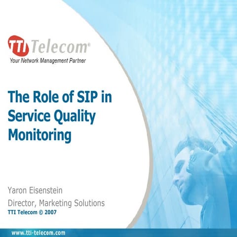 SIP in Service Quality Monitoring