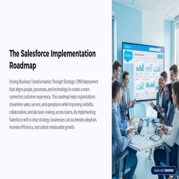 Strategic Salesforce Implementation Roadmap for Business Growth | PDF