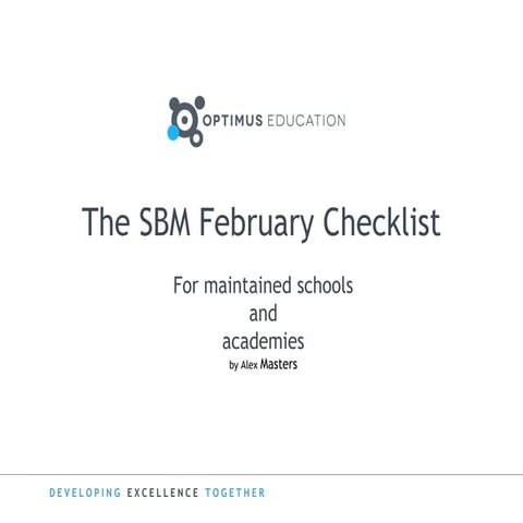 The SBM february checklist