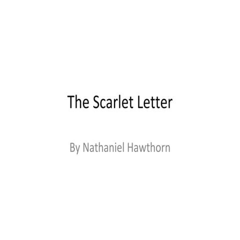 The Scarlet Letter presentation