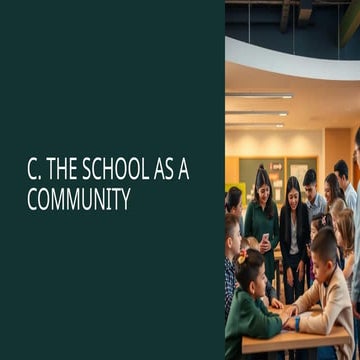 ppt unit 2:  C. school as community, D .school as a learning community
