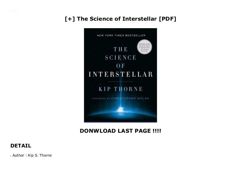 The Science Of Interstellar Free Pdf – EFVGA