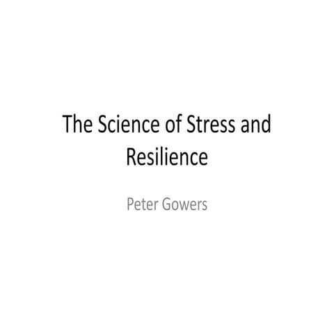 The science of stress and resilience handout