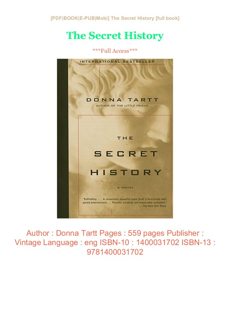 The Secret History Books Pdf The Secret History Books Pdf
